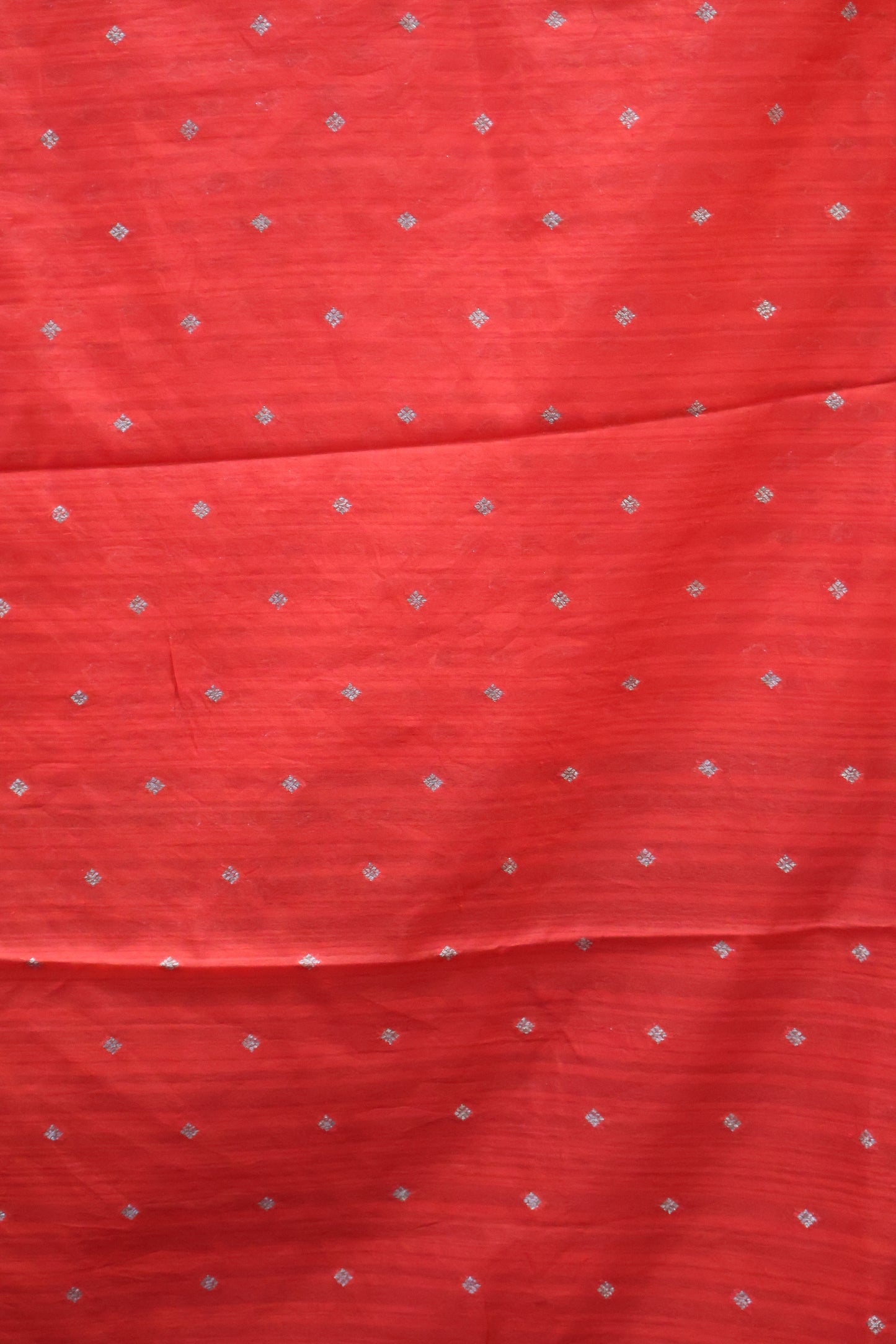 Semi Tussar Saree -Red