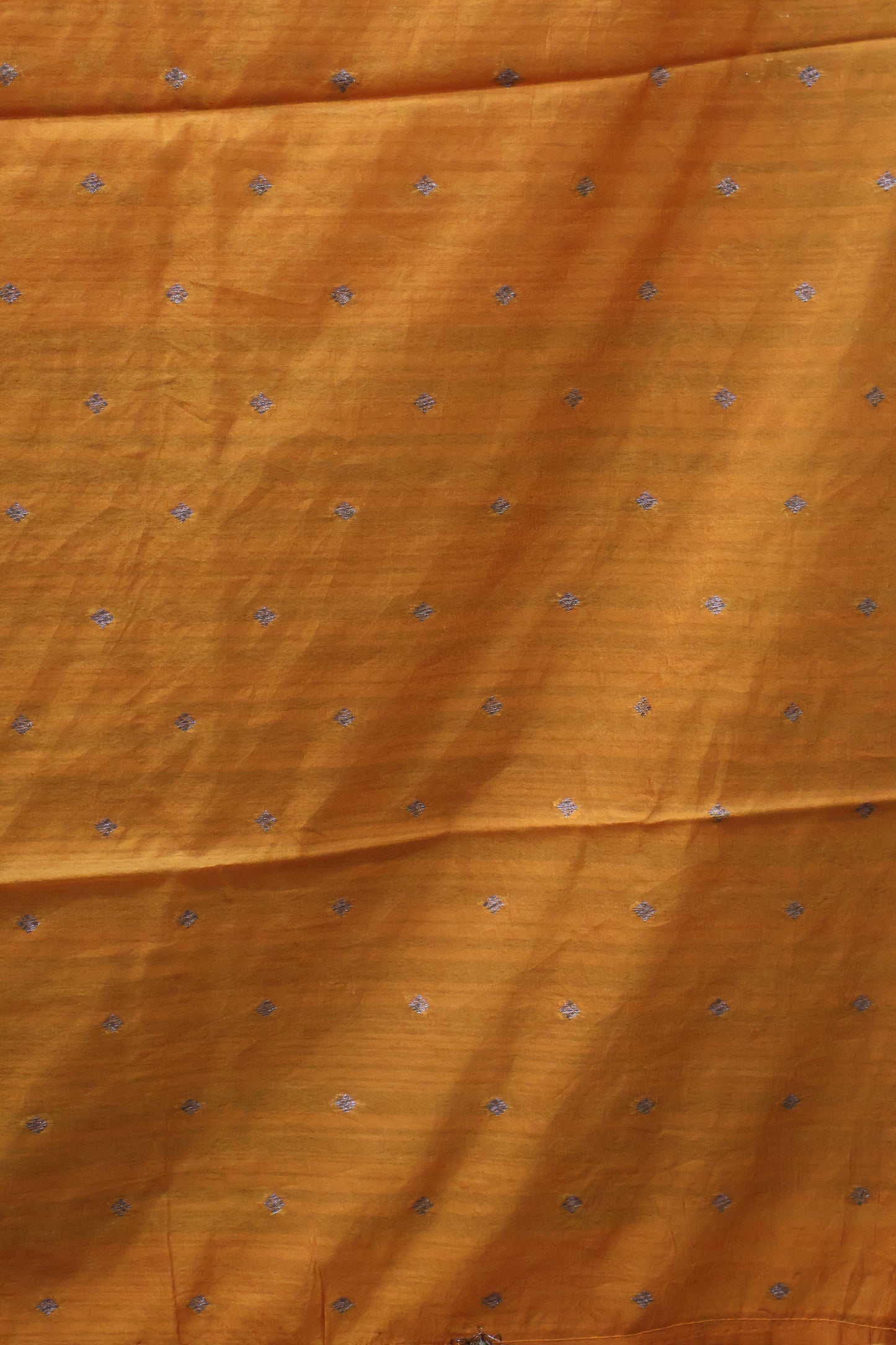 Semi Tussar Saree -Mustard
