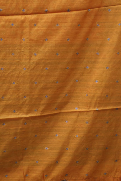 Semi Tussar Saree -Mustard