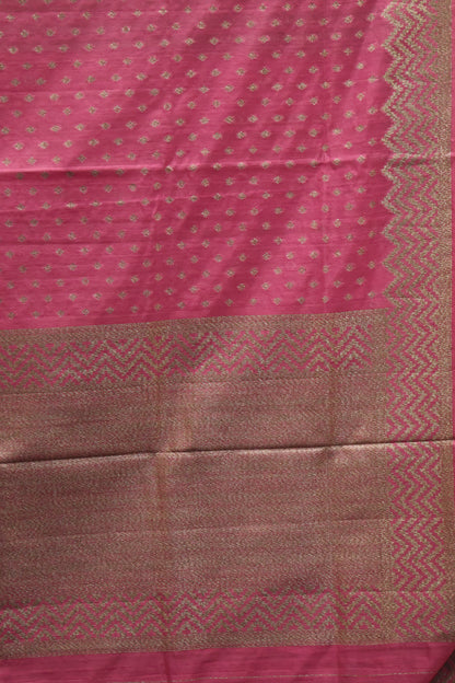 Semi Tussar Saree -Purple