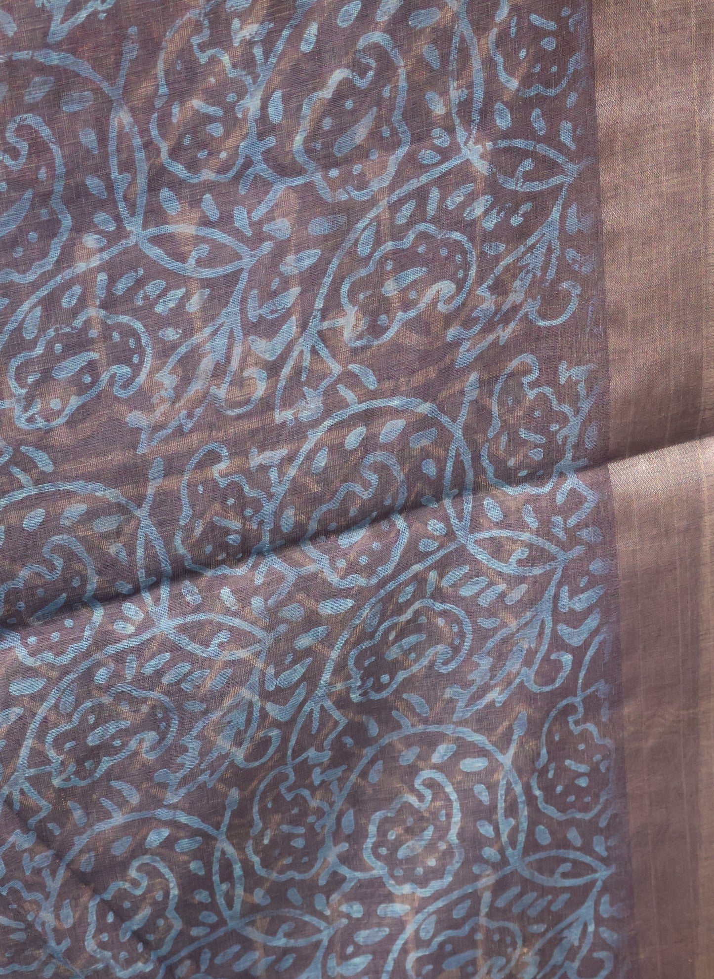 Indigo Linen - Blue Knot Digital Print