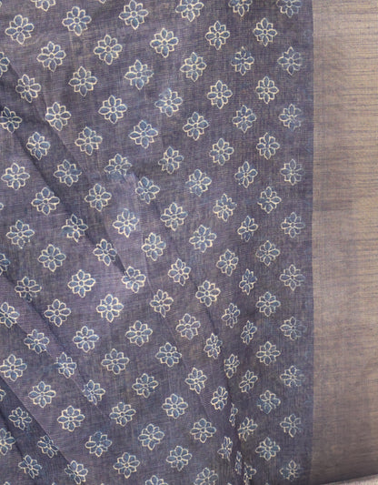 Indigo Linen - Blue Thilagam
