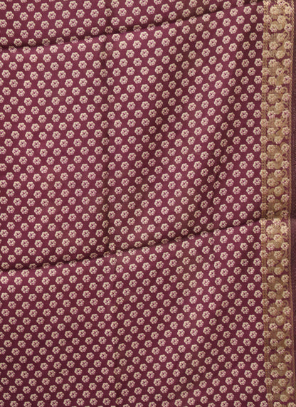 Malai Cotton Saree- Purple Pichwai Print