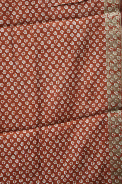 Malai Cotton Saree-Pale Orange Pichwai Print