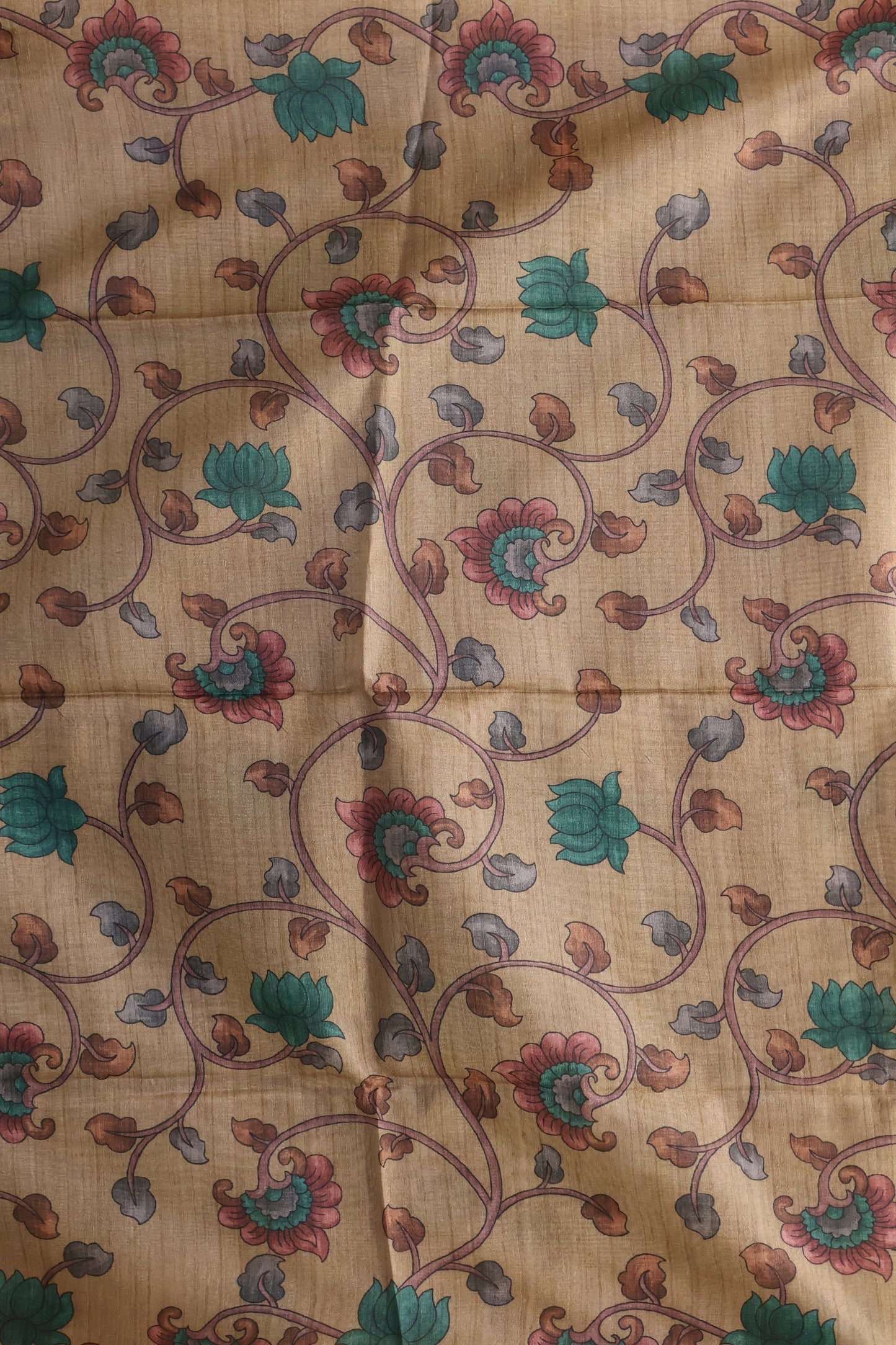 Tussar Saree Zari work- Green