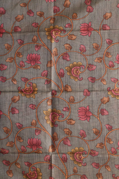 Tussar Saree Zari work- Pink