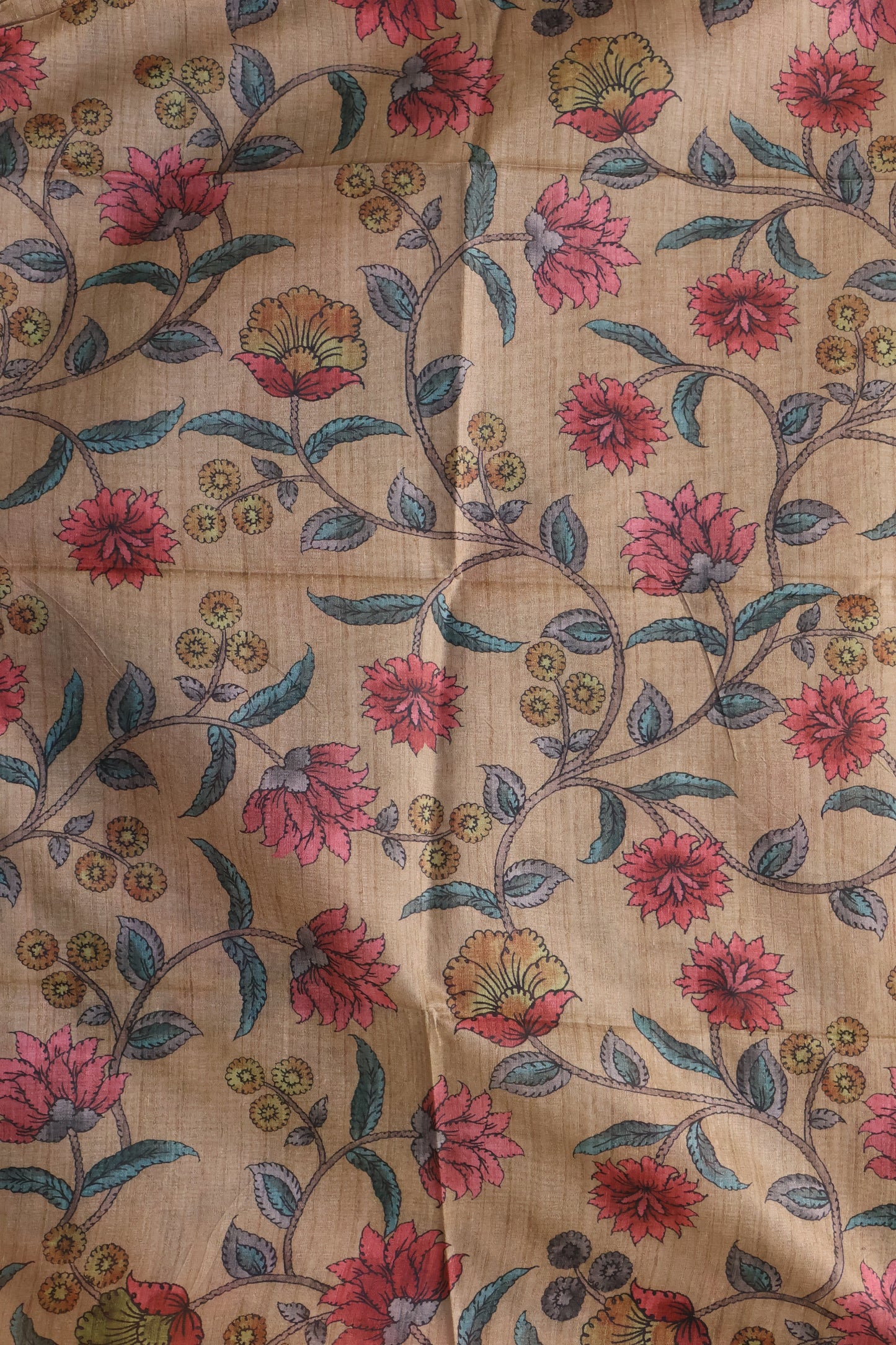 Tussar Saree Zari Manga Pattern - Green