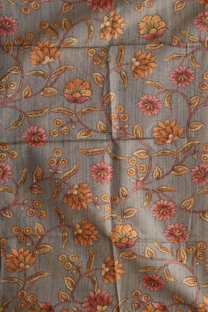 Tussar Saree Zari Manga Pattern - Mustard
