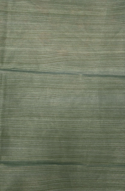 Semi Printed Silk Saree -Blue Kalamkari Body