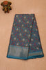 Dola Silk Saree Fusion Motif-Teal Green thumbnail