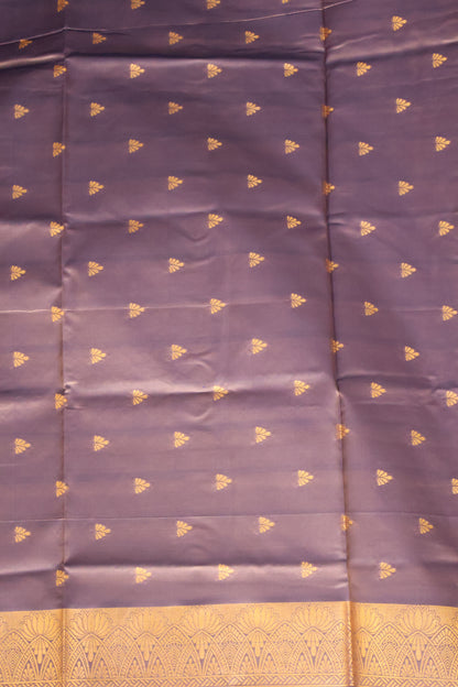 Semi Soft Silk Saree-Floral Pattern-Voilet