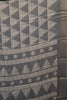 Dola Silk Saree Pyramid Pattern-Grey thumbnail