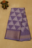 Dola Silk Saree Pyramid Pattern-Lavender thumbnail