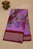 Dola Silk Saree Rainbow Bloom-Lavender thumbnail