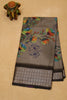 Dola Silk Saree Rainbow Bloom-Grey thumbnail