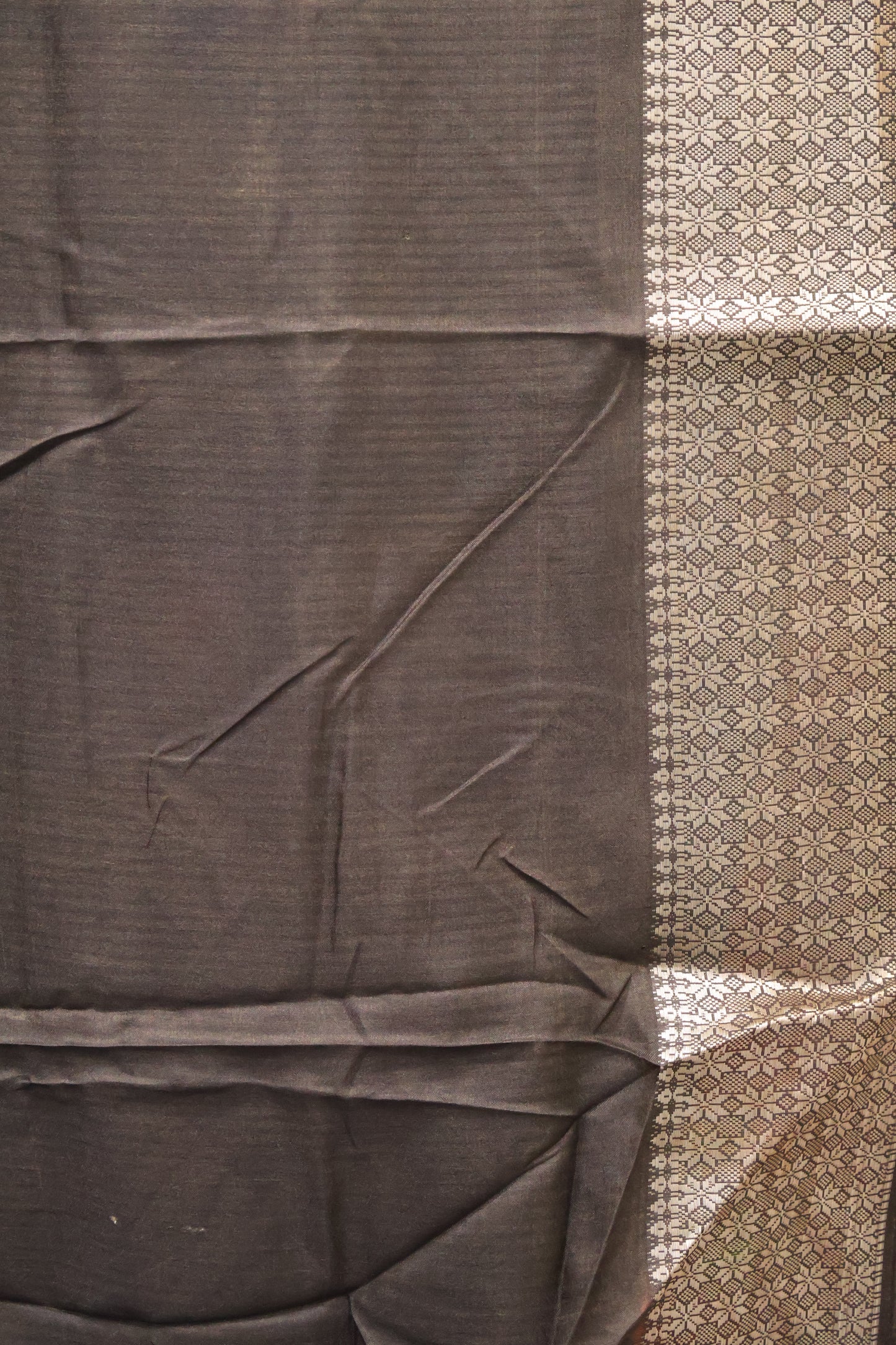 Dola Silk Saree Rainbow Bloom-Grey