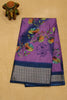 Dola Silk Saree Rainbow Bloom-Voilet thumbnail