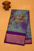 Dola Silk Saree Rainbow Bloom-Sky Blue thumbnail