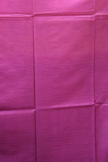 Semi Bhagalpur Tussar Saree-Peach-Purple