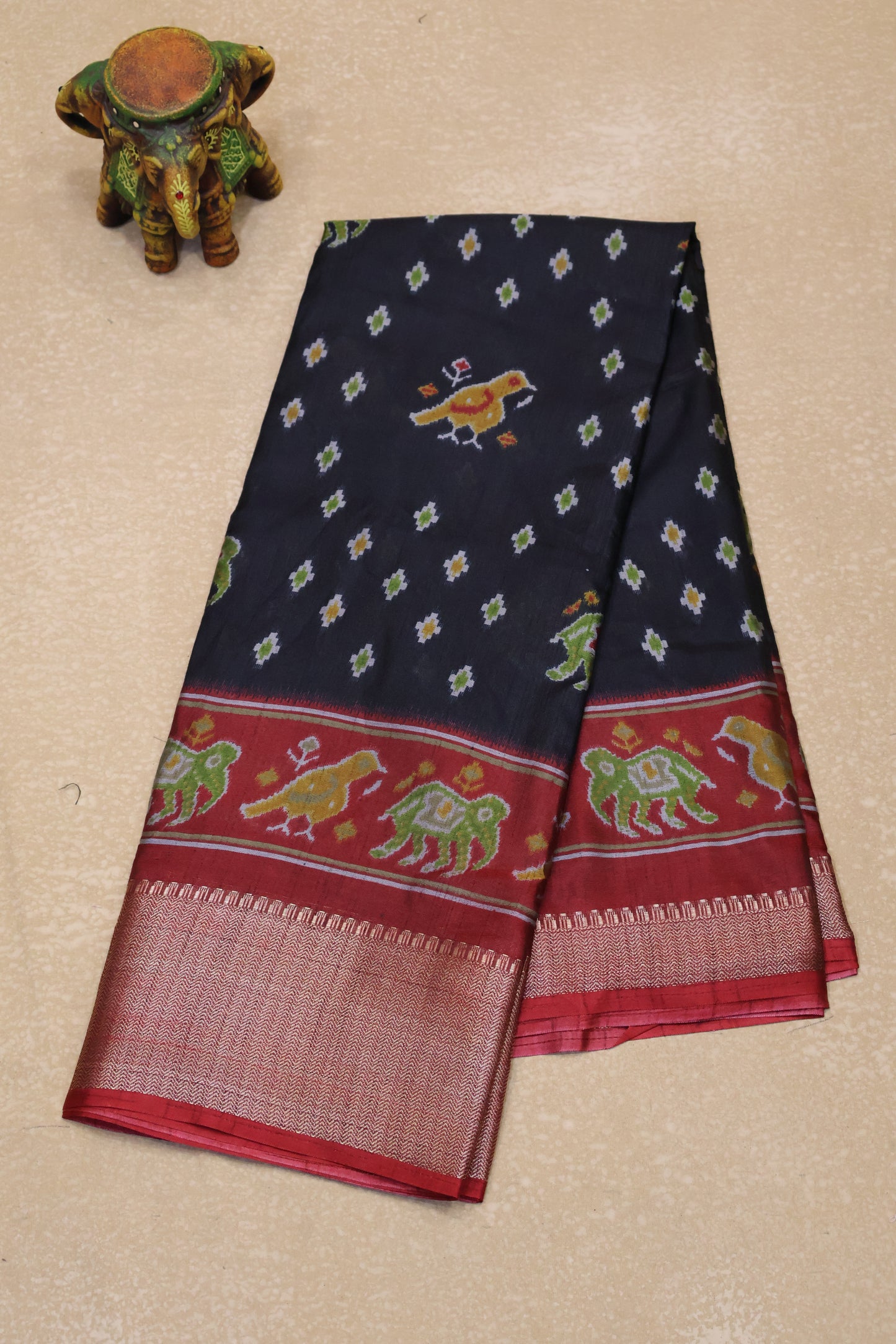 Dola Silk Saree -Black