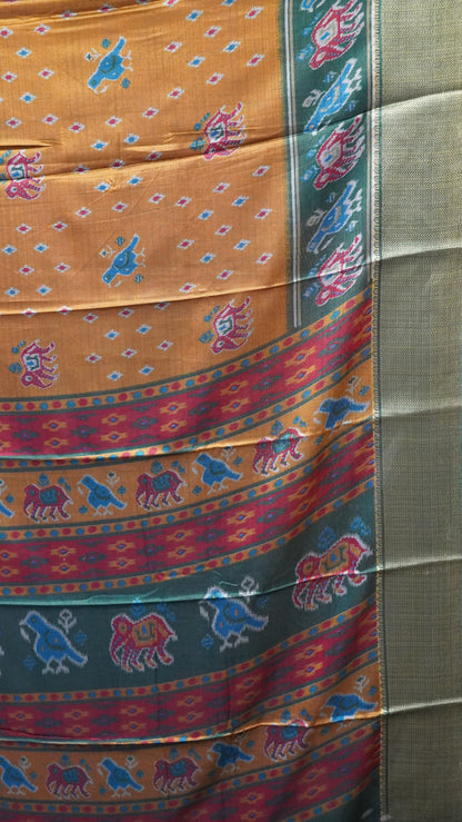 Dola Silk Saree -Mustard