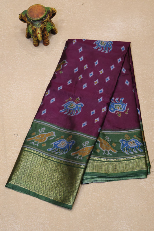 Dola Silk Saree -Purple
