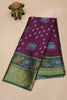 Dola Silk Saree -Purple thumbnail