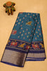 Dola Silk Saree - Peacock Blue thumbnail