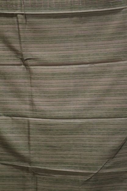 Semi Katan Silk Saree- Zari Checks-Sage Green