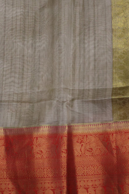 Silk Kota saree- Black Red