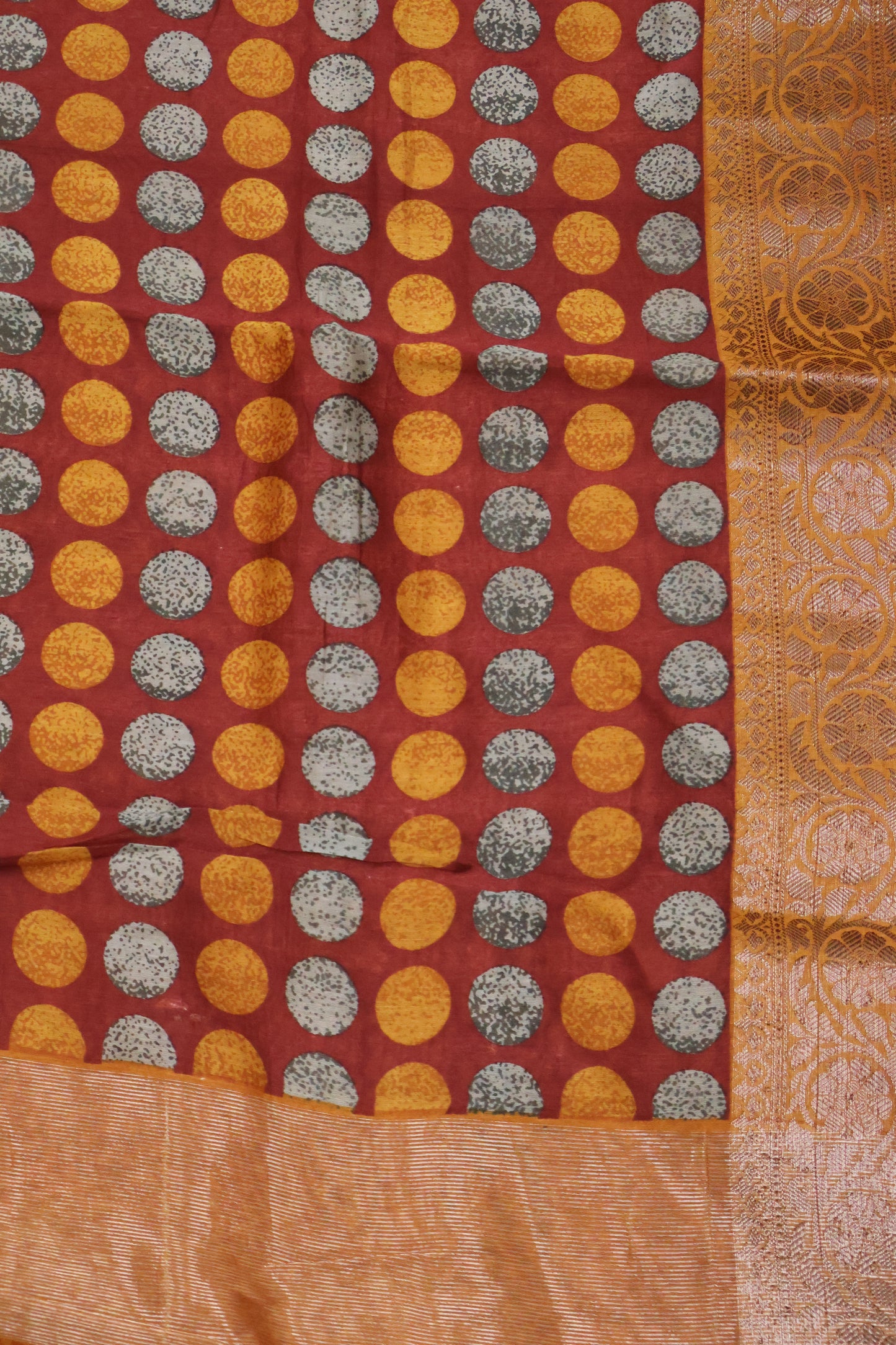 Chanderi Saree-Lite Maroon