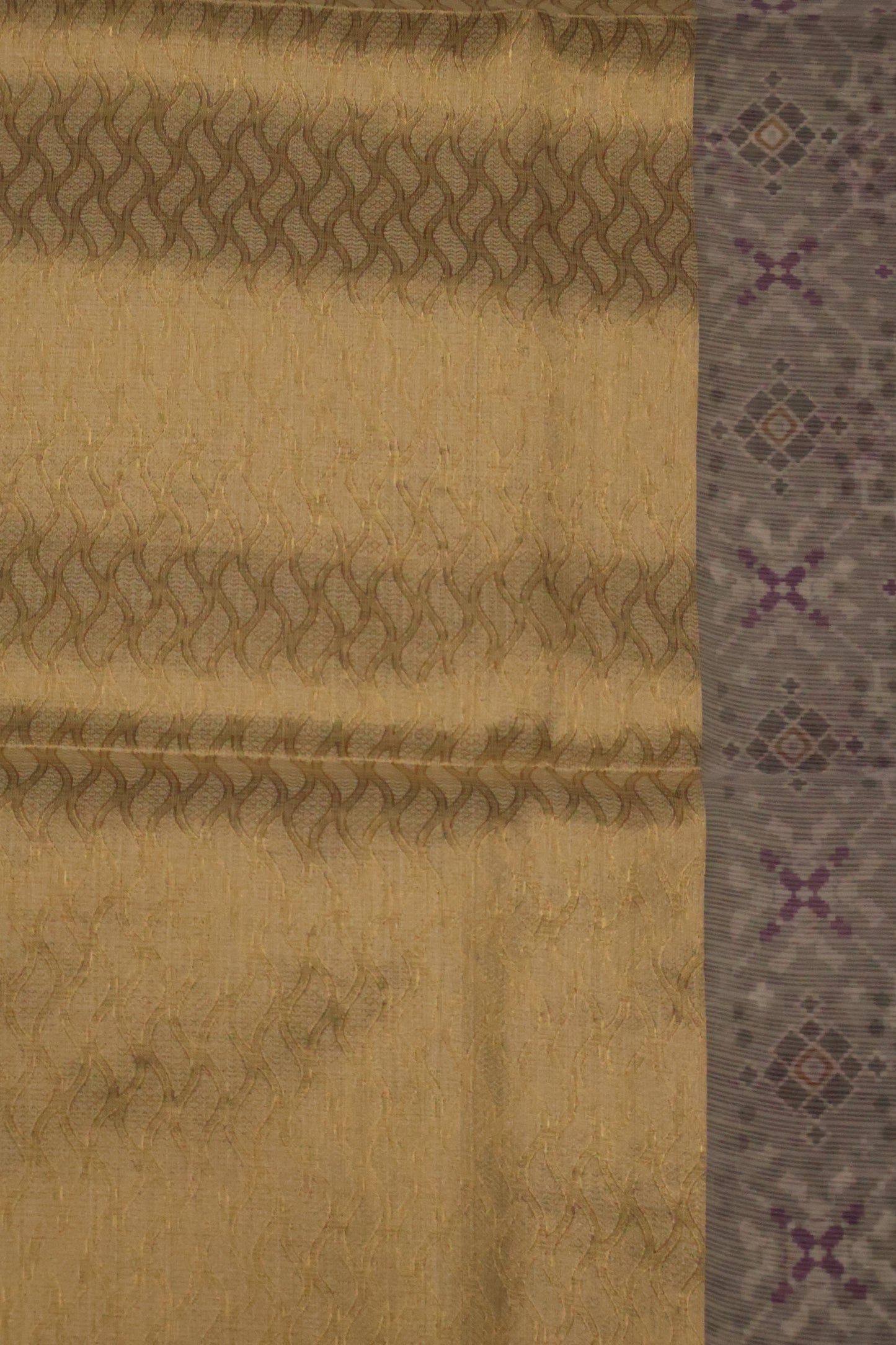 Silk Kota saree- Grey Kolam