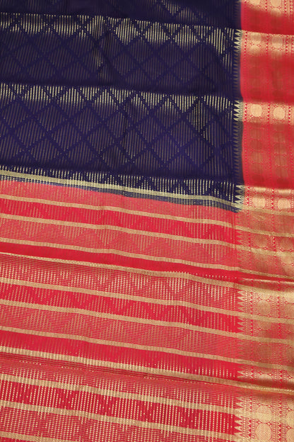 Banarasi Georgette Saree - Navy Blue