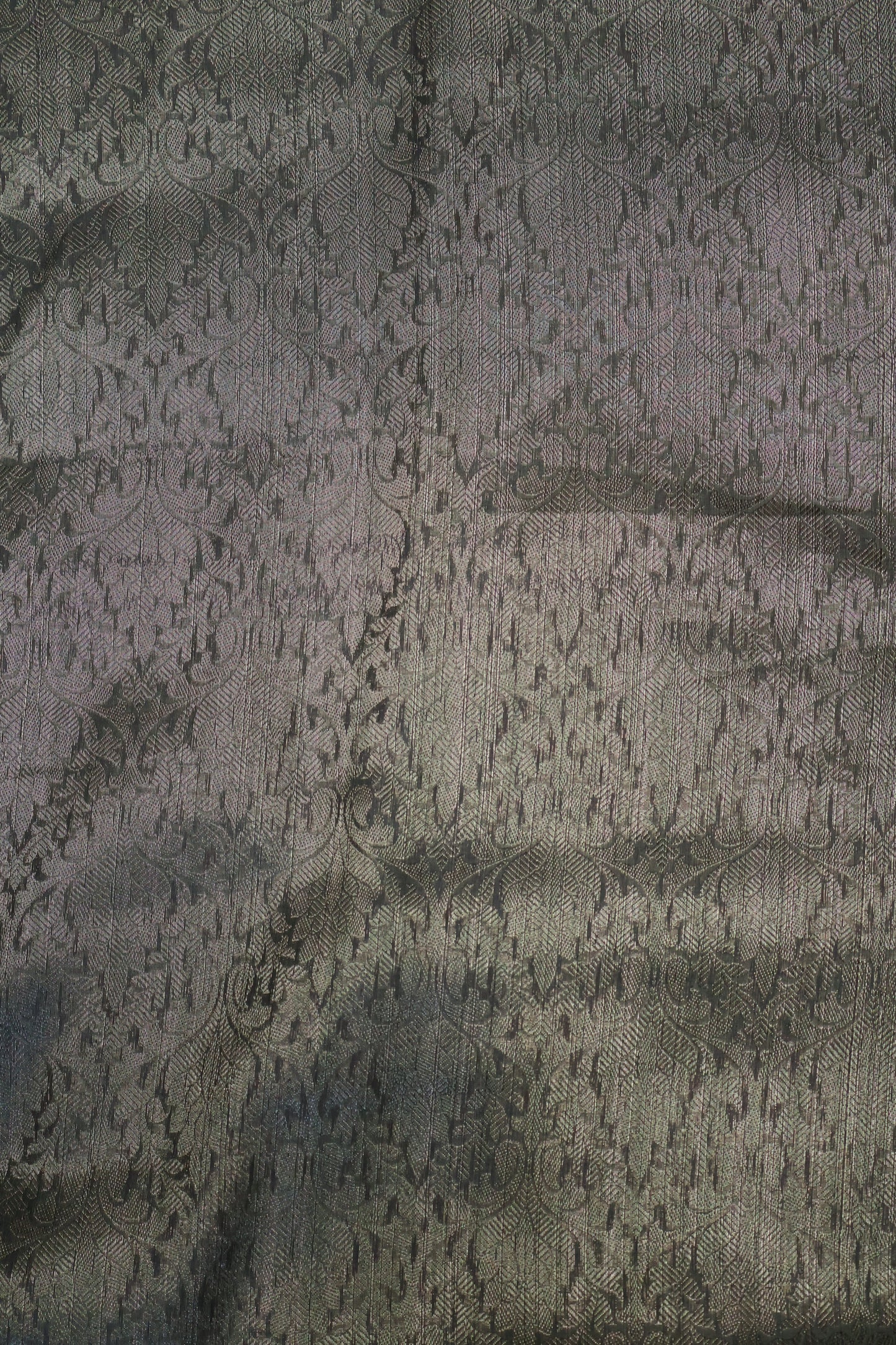 Chanderi Saree-Floral Pattern-Pale Orange