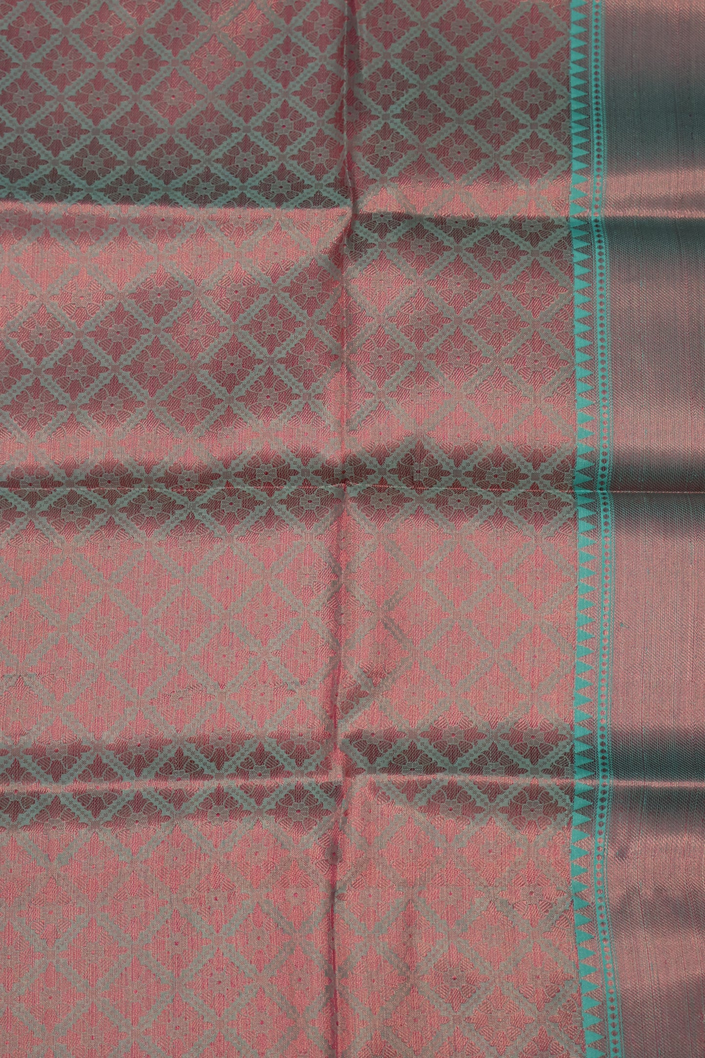 Banarasi Silk Saree -Green Dual Tone