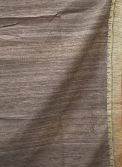 Bhagalpur Tussar Saree-Beige