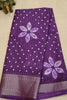 Dola Silk Saree Zari Lines-Purple thumbnail