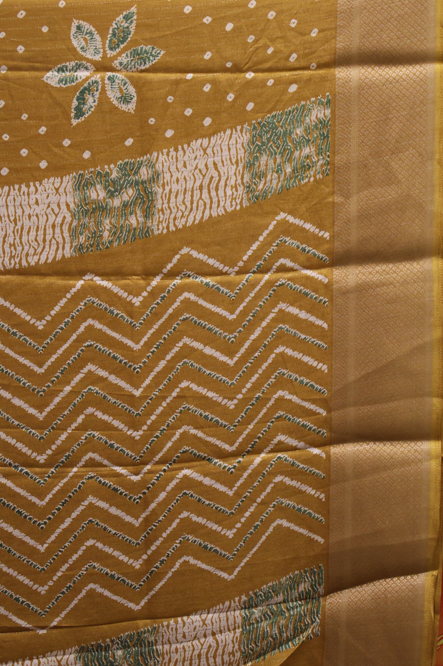 Dola Silk Saree Zari Lines-Mustard