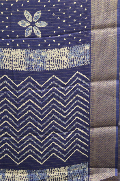 Dola Silk Saree Zari Lines-Blue