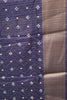 Dola Silk Saree Zari Lines-Blue thumbnail