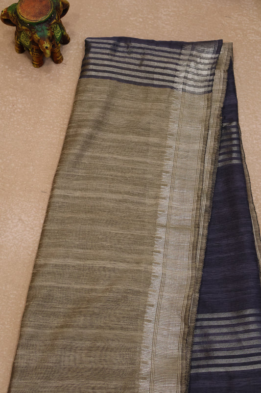 Bhagalpur Tussar Saree-Beige