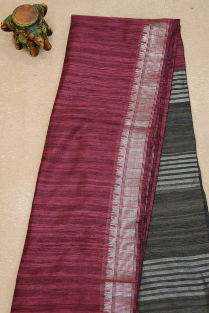 Bhagalpur Tussar Saree-Pink