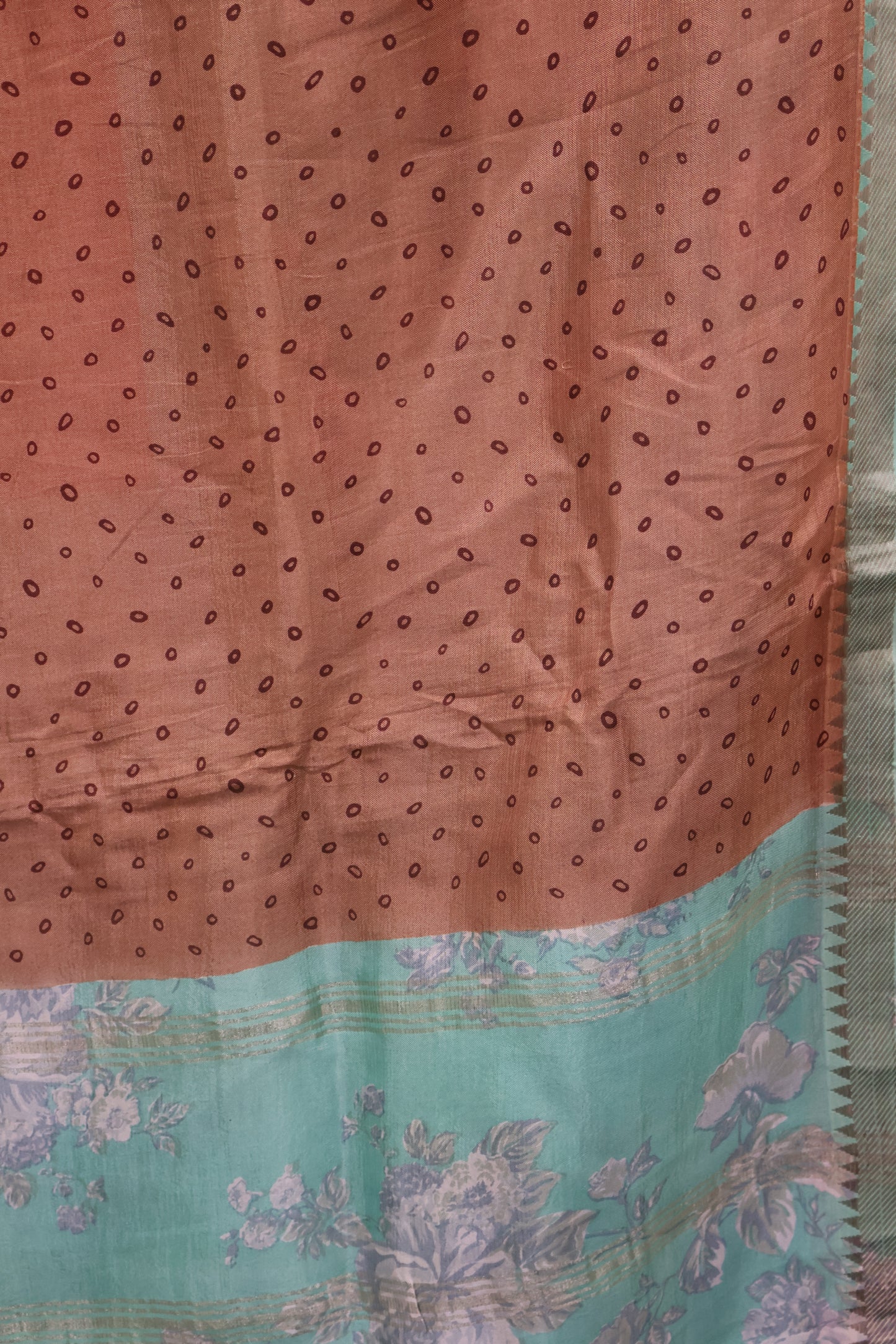 Pure Tussar Saree - Light Brown