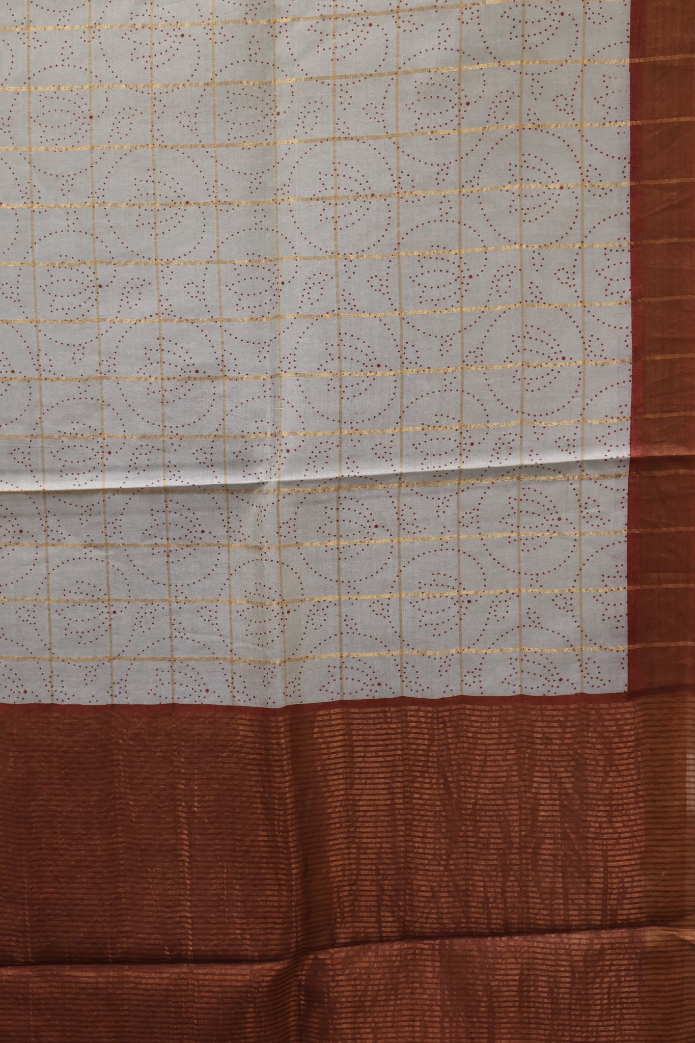 Pure Tussar Saree - Greyish Sky Blue