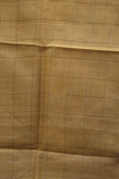 Pure Tussar Saree - Violet Floral Body