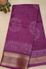 Dola Silk Saree Kolam Print - Purple thumbnail