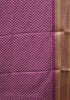 Dola Silk Saree Kolam Print - Purple thumbnail