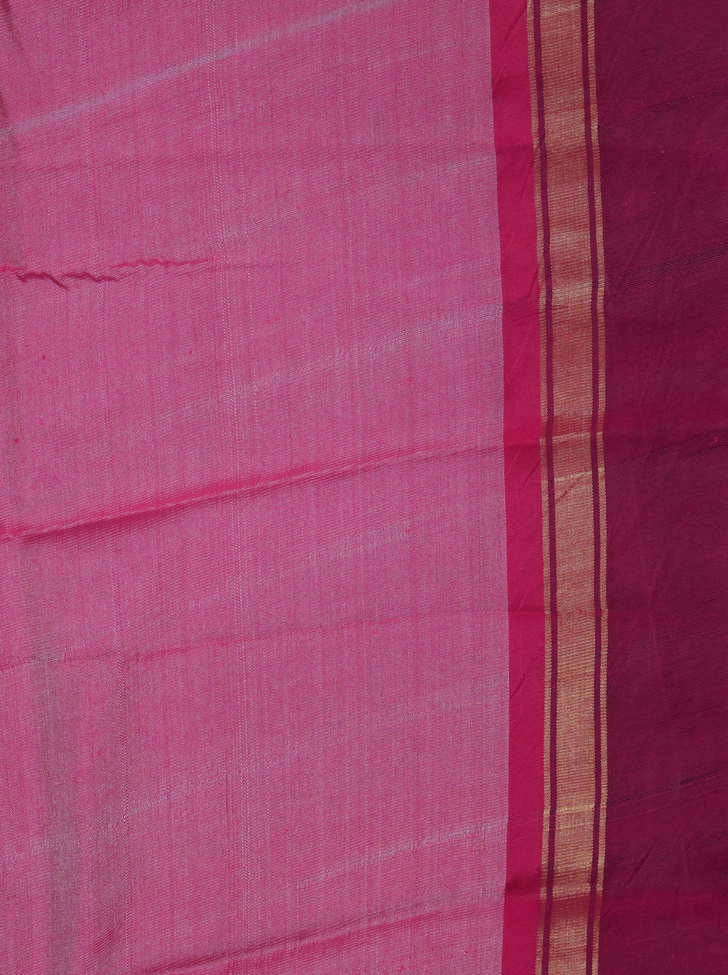 Pure Tussar Saree - Sage Green-Maroon