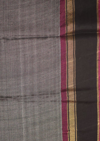 Pure Tussar Saree - Pale Orange