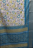 Dola Silk Saree Floral Print-Rama Blue thumbnail